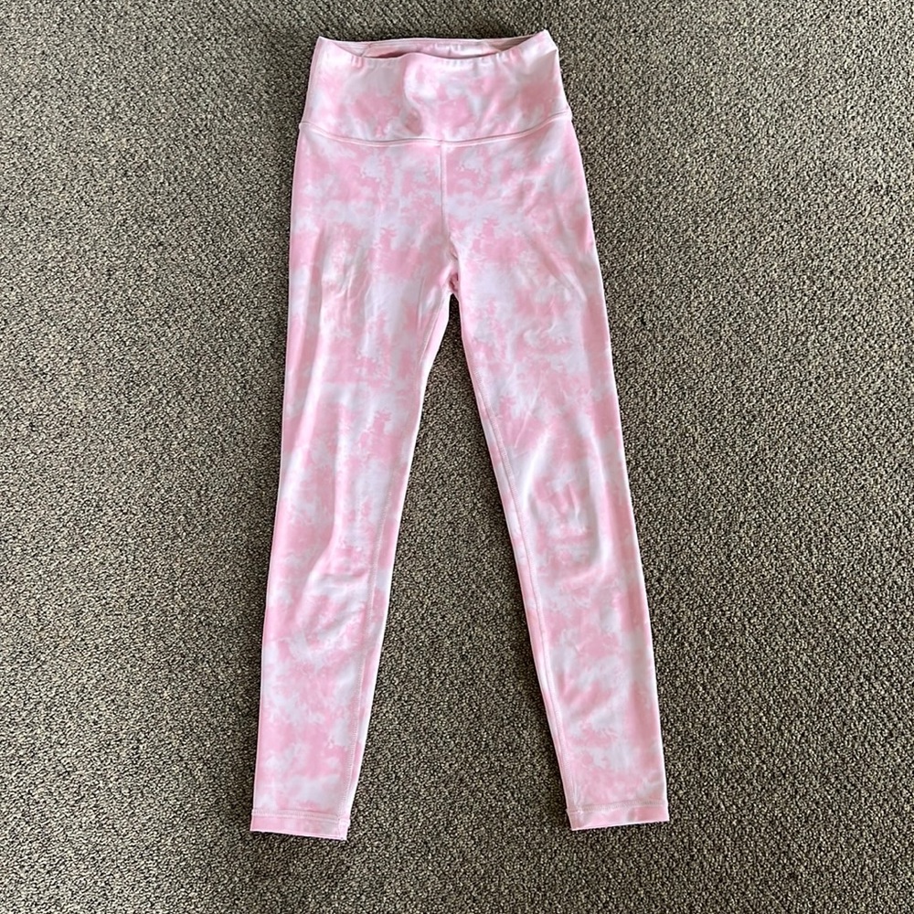 AllFenix Blush Pink Tie Dye Leggings